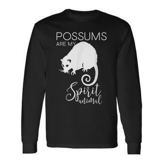 Possum Spirit Animal J000461 Long Sleeve T-Shirt | Mazezy