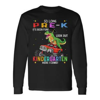 Pre K Graduation 2023 Prek Kindergarten Graduate Dinosaur Long Sleeve T-Shirt T-Shirt | Mazezy DE