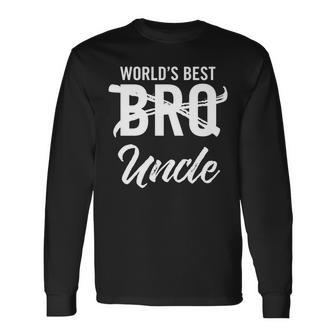 Pregnancy Announcement Uncle Worlds Best Brother Uncle Long Sleeve T-Shirt T-Shirt | Mazezy