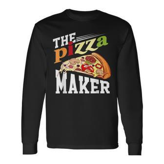 Pregnancy The Pizza Maker Dad Matching Father To Be Long Sleeve T-Shirt T-Shirt | Mazezy