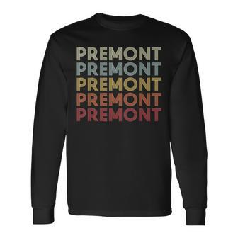 Premont Texas Premont Tx Retro Vintage Text Long Sleeve T-Shirt | Mazezy