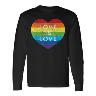 Pride Love Is Love T Long Sleeve T-Shirt | Mazezy
