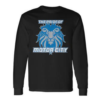 The Pride Of Motor City Hometown Detroit Long Sleeve T-Shirt - Thegiftio UK