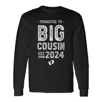 Promoted To Big Cousin 2024 Soon To Be Cousins Long Sleeve - Seseable