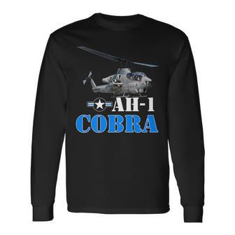 Proud Air Force Helicopter Airplane Ah1 Cobra Long Sleeve T-Shirt T-Shirt | Mazezy