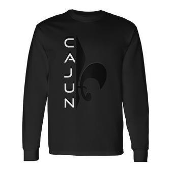 Proud Cajun Fleur Louisiana Pride State Symbol Long Sleeve T-Shirt T-Shirt | Mazezy