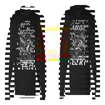 Proud Grandson Of A Vietnam Veteran Proud Vietnam Veterans Long Sleeve T-Shirt T-Shirt | Mazezy