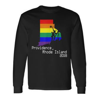 Providence Rhode Island 2018 Lgbt Pride Gay Pride Long Sleeve T-Shirt T-Shirt | Mazezy UK