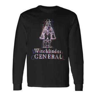 Psychadelic Matthew Hopkins Witchfinder General General Long Sleeve T-Shirt | Mazezy
