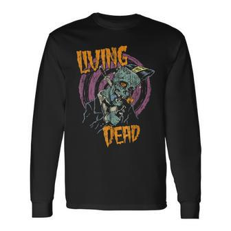 Psychobilly Horror Punk Rock Hr Living Dead Zombie Dead Long Sleeve T-Shirt | Mazezy