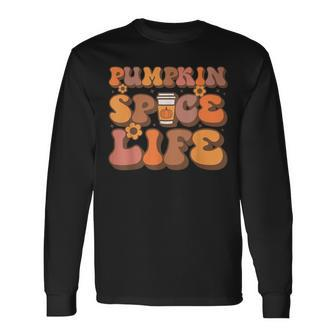 Pumpkin Spice Life Cool Autumn Drink Favorite Novelty Item Long Sleeve - Monsterry UK