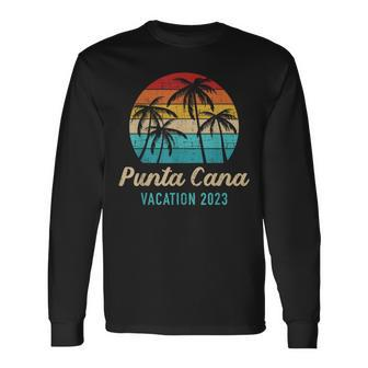Punta Cana 2023 Dominican Republic Vacation Dominican Republic Long Sleeve T-Shirt T-Shirt | Mazezy