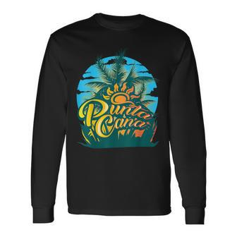 Punta Cana Cool Dainty Beach Lovers Long Sleeve T-Shirt | Mazezy