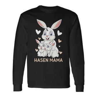 Rabbit Mum Cute Bunny Outfit For Girls Long Sleeve T-Shirt T-Shirt | Mazezy