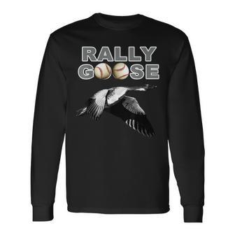 Rally Goose Lucky Baseball Comeback Long Sleeve T-Shirt | Mazezy