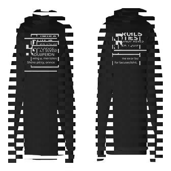 Rated R Ruthless Ruthless Af Long Sleeve T-Shirt | Mazezy