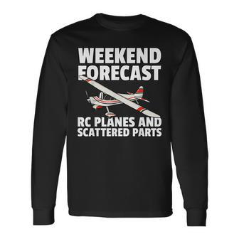 Rc Plane For Rc Pilot Model Airplane Lover Long Sleeve T-Shirt | Mazezy