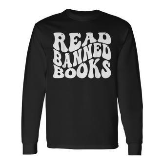 Read Banned Books Reading Librarian Reading Long Sleeve T-Shirt | Mazezy