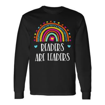 Readers Are Leaders Book Lovers Long Sleeve T-Shirt - Monsterry DE