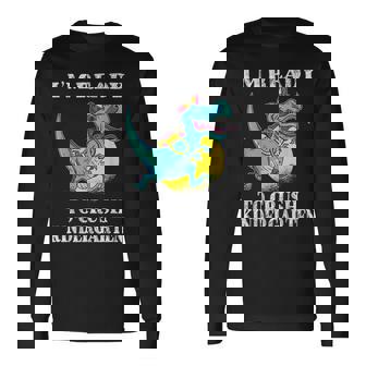 Im Ready To Crush Kindergarten Trex Dinosaur Back To School Long Sleeve T-Shirt | Mazezy