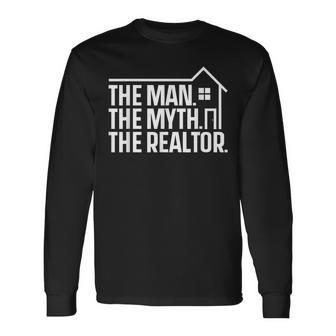 Real Estate For Realtor Men Real Estate Agent Long Sleeve T-Shirt - Seseable