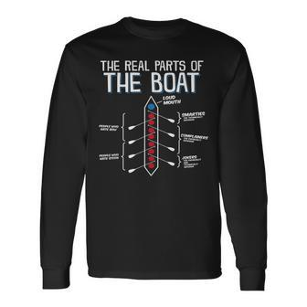 The Real Parts Of The Boat Rowing T Long Sleeve T-Shirt | Mazezy