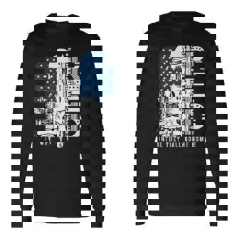 Red Friday Military We Wear Red Support Our Troops Us Flag Long Sleeve T-Shirt | Mazezy