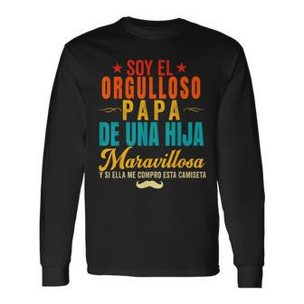 Regalo Para Papa De Hija Español Día Del Padre Camiseta Long Sleeve T-Shirt T-Shirt | Mazezy