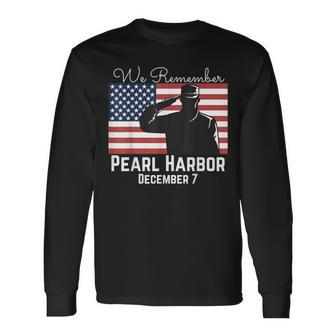 We Remember Pearl Harbor American Wwii Pearl Harbor Long Sleeve T-Shirt | Mazezy