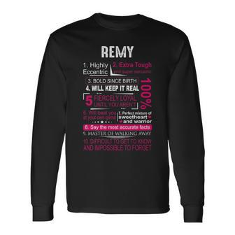 Remy Name Remy Name V2 Long Sleeve T-Shirt - Seseable