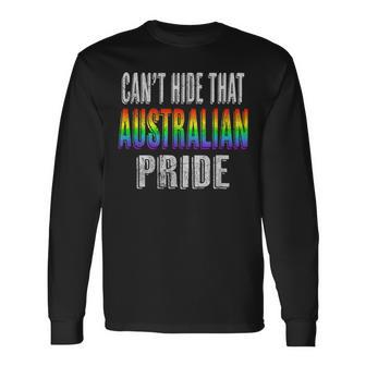 Retro 70S 80S Style Cant Hide That Australian Pride Long Sleeve T-Shirt | Mazezy