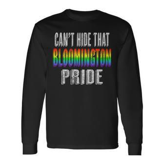 Retro 70S 80S Style Cant Hide That Bloomington Gay Pride Long Sleeve T-Shirt | Mazezy
