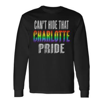Retro 70S 80S Style Cant Hide That Charlotte Gay Pride Long Sleeve T-Shirt T-Shirt | Mazezy