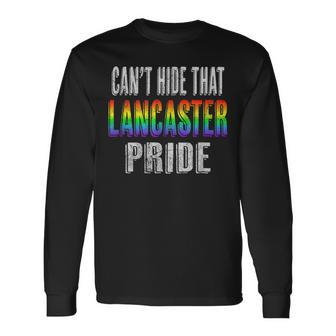 Retro 70S 80S Style Cant Hide That Lancaster Gay Pride Long Sleeve T-Shirt | Mazezy AU