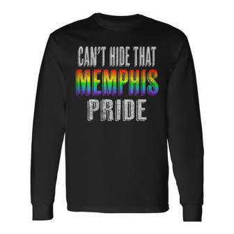Retro 70S 80S Style Cant Hide That Memphis Gay Pride Long Sleeve T-Shirt | Mazezy