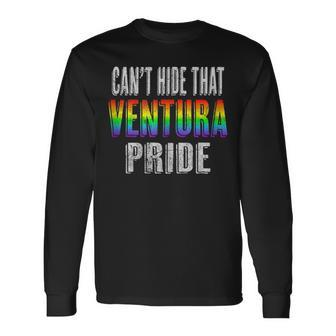 Retro 70S 80S Style Cant Hide That Ventura Gay Pride Long Sleeve T-Shirt | Mazezy