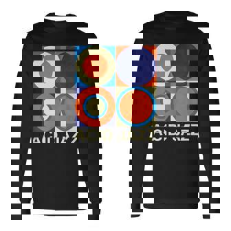 Retro Acid Jazz Long Sleeve T-Shirt | Mazezy