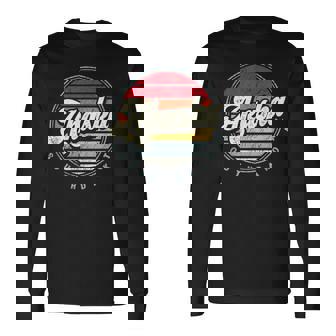 Retro Akaska Home State Cool 70S Style Sunset Long Sleeve T-Shirt | Mazezy