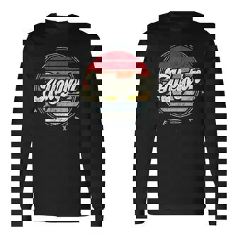 Retro Alleyton Home State Cool 70S Style Sunset Long Sleeve T-Shirt | Mazezy