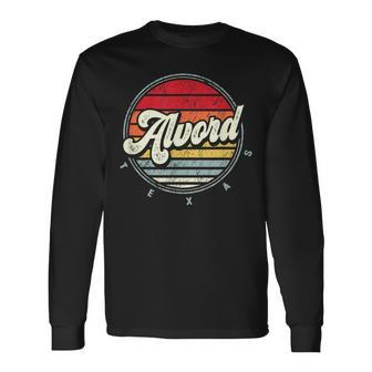 Retro Alvord Home State Cool 70S Style Sunset Long Sleeve T-Shirt | Mazezy