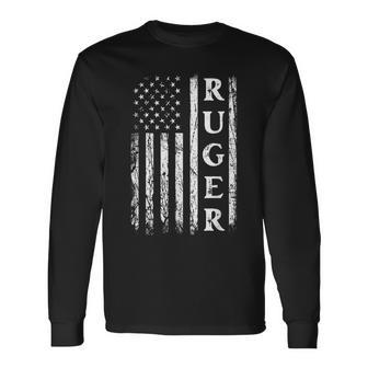 Retro American Flag Ruger American Family Day Matching Long Sleeve - Seseable