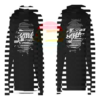 Retro Armant Home State Cool 70S Style Sunset Long Sleeve T-Shirt | Mazezy