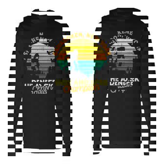 Retro Asharoken New York Big Foot Souvenir Long Sleeve T-Shirt | Mazezy