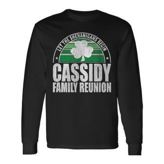 Retro Cassidy Family Reunion Irish Long Sleeve T-Shirt | Mazezy