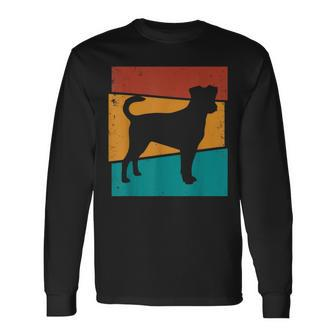 Retro Dog I Danish Swedish Farmdog Long Sleeve T-Shirt | Mazezy