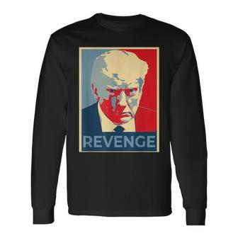 Retro Donald Trump Revenge Long Sleeve T-Shirt | Mazezy DE