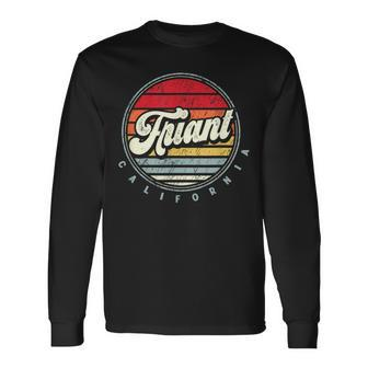 Retro Friant Home State Cool 70S Style Sunset Long Sleeve T-Shirt | Mazezy