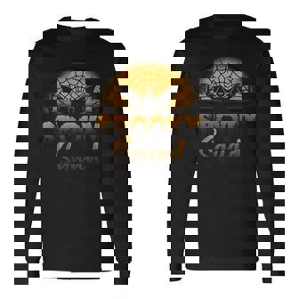 Retro Halloween Costume Scary Spooky Horror Spooky Squad Halloween Costume Long Sleeve T-Shirt | Mazezy