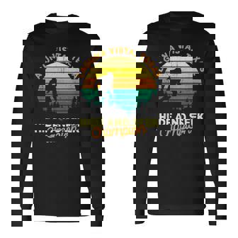 Retro Laguna Vista Texas Big Foot Souvenir Long Sleeve T-Shirt | Mazezy