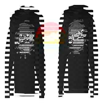 Retro Leona Valley Home State Cool 70S Style Sunset Long Sleeve T-Shirt | Mazezy